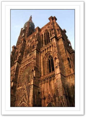 Cathédrale Notre-Dame de Strasbourg .Vacances à Strasbourg